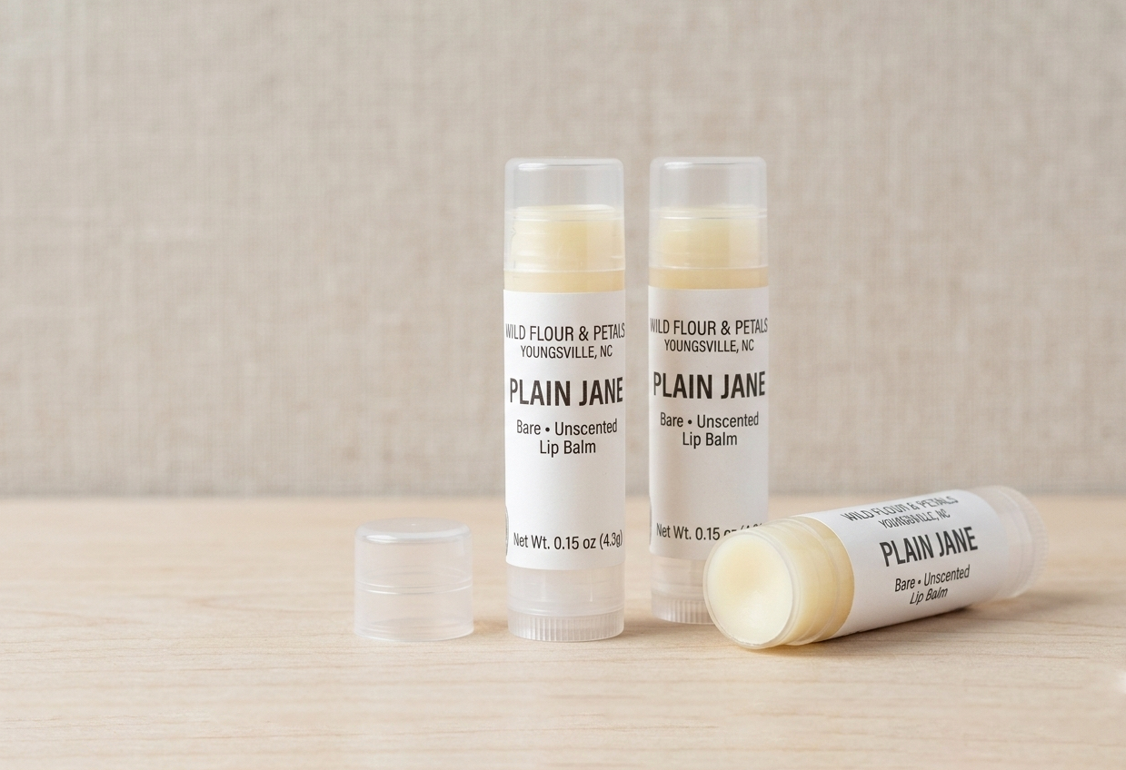Plain Jane bare unscented lip balm