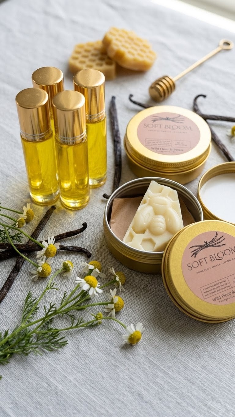Soft Bloom honied vanilla lotion bar